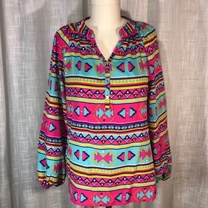 Unknown Designer- Very vibrant blouse, size M